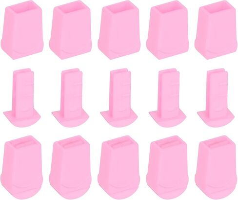 uxcell Plastic Flat Bell End Stoppers, Cord Ends Lock with Lid Toggle Cap End Stopper Rope Fasteners in Saudi Arabia
