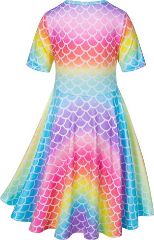 فستان نوم متطابق للدمية والفتاة فستان حورية البحر زي للفتيات وملابس الدمية الأمريكية مقاس 18 بوصة in Kuwait