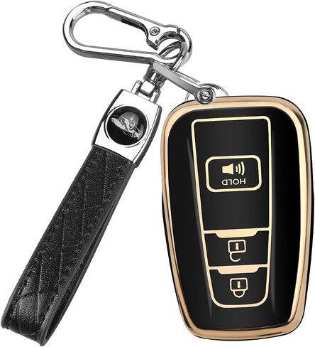 for Toyota 4Runner Key Fob Cover with Keychain Compatible with 2016-2024 RAV4 Camry Prius Prado Highlander Avalon in Kuwait