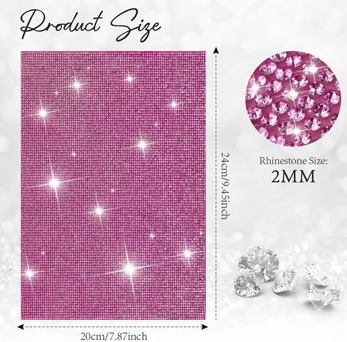 12000 Pieces Bling Rhinestone Sheet, Glitter Crystal Rhinestone Sticker, White Rhinestone Sheets Self Adhesive, Crystal Sheet Stickers Rhinestone Diamond Gem Stickers for Car DIY Gifts Arts Craft in Saudi Arabia