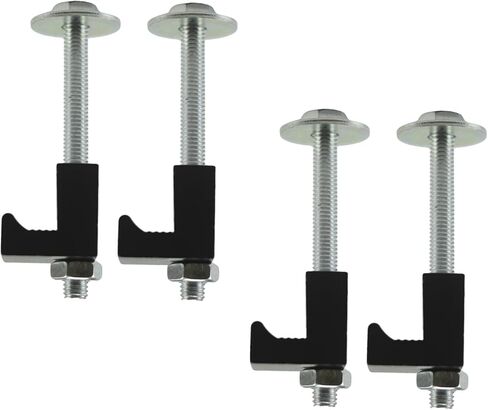 طقم تركيب صندوق أدوات الشاحنة، طقم تثبيت J-Clamp، أدوات ربط صندوق أدوات الالتقاط، خطاف J من سبائك الألومنيوم، ملحقات صندوق أدوات الشاحنة 4 قطع (أسود) in Saudi Arabia