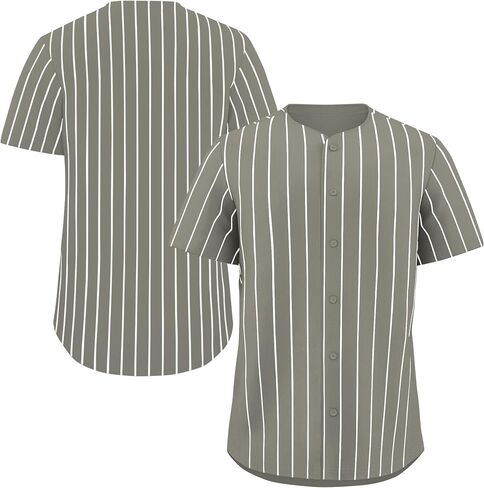 Blank Plain Baseball Jersey Softball Shirts for Men Hipster Hip Hop Sports Team Uniform Button Down Short Sleeve in Saudi Arabia