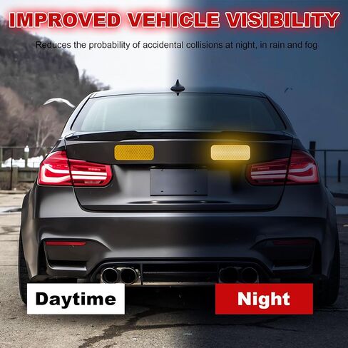 20 PCS Car Powerful Reflective Decal, PET Night Visibility Reflective Sticker, Waterproof Warning Reflective Stickers Fit for Most Cars/SUVs/Trucks, Car Accessories (Blue) in Saudi Arabia