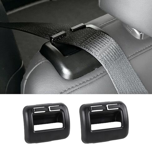 قطعتان من حامل حزام المقعد الخلفي للسيارة، حامل دليل حزام الأمان الخلفي، حامل حزام الأمان للسيارة، ملحقات دعامة خطاف، ملحقات داخلية للسيارات مناسبة لملحقات الطراز Y 2021 2022 2023 in Kuwait