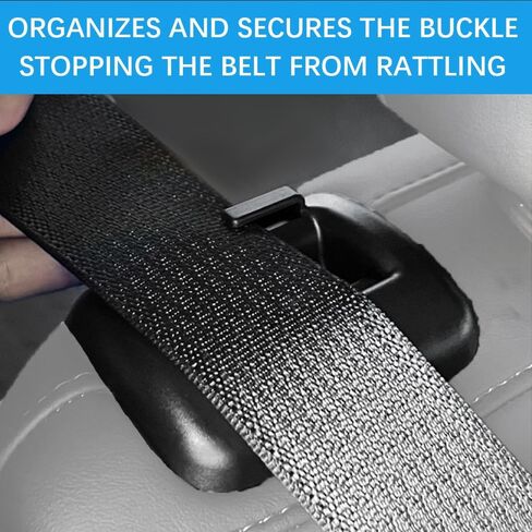 قطعتان من حامل حزام المقعد الخلفي للسيارة، حامل دليل حزام الأمان الخلفي، حامل حزام الأمان للسيارة، ملحقات دعامة خطاف، ملحقات داخلية للسيارات مناسبة لملحقات الطراز Y 2021 2022 2023 in Kuwait