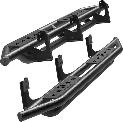 Tyger Auto Star Armor متوافق مع 2005-2015 Nissan Xterra | TG-AM2N20338 | ألواح الجري ذات القضبان الجانبية من Nerf، باللون الأسود المزخرف in Kuwait