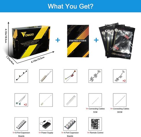 VONADO Light Kit Compatible with Lego Delorean 10300 - Lego Sets Not Included, Led Lighting Kit Compatible with Lego Back to The Future Time Machine Time-Travel Car (Standard Version) in Saudi Arabia
