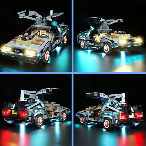 VONADO Light Kit Compatible with Lego Delorean 10300 - Lego Sets Not Included, Led Lighting Kit Compatible with Lego Back to The Future Time Machine Time-Travel Car (Standard Version) in Saudi Arabia