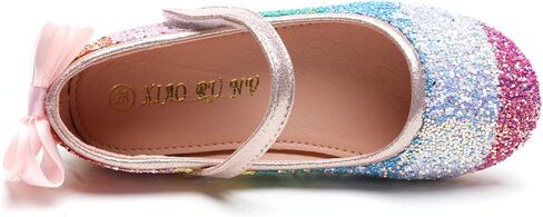 حذاء باليه مسطح للفتيات بألوان قوس قزح لامع الأميرة ماري جين in Kuwait