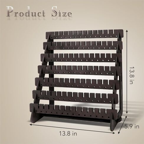 Earring Display, Wood Earring Stand Organizer Stud Earrings Tower Jewelry Organizer Holder for Stud Hook Earrings Organizer in Saudi Arabia