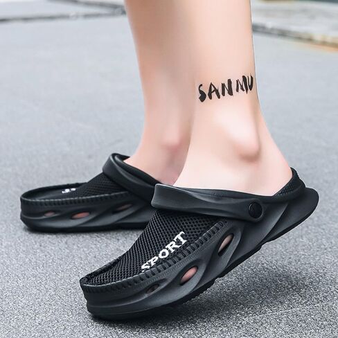 Men's Clogs Shoes Slippers Anti-Slip Beach Adjustable Back Strap Comfort Lightweight Quick Dry Sandals for Casual Outdoor in Saudi Arabia