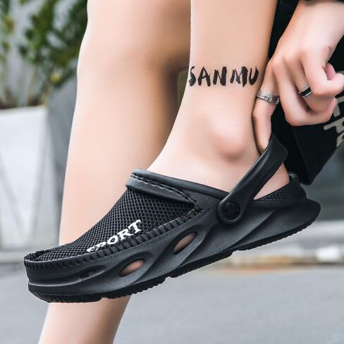 Men's Clogs Shoes Slippers Anti-Slip Beach Adjustable Back Strap Comfort Lightweight Quick Dry Sandals for Casual Outdoor in Saudi Arabia