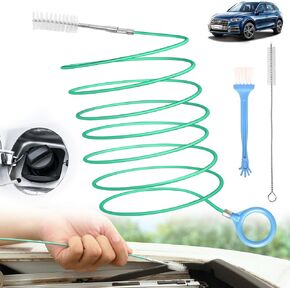 Car Sunroof Drain Cleaning Tool, Detail Car Wash Brush, Long tube cleaner for cleaning windshield drain holes, Flexible downspout drain brush, Essential car gadgets for the rainy season. 78 in