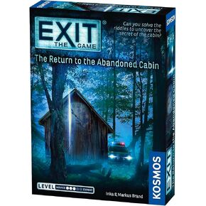 EXIT: The Return to The Abandoned Cabin | EXIT: The Game - A Kosmos Game | Family-Friendly, Card-Based at-Home Escape Room Experience | Collaborative for 1 to 4 Players, Ages 12+