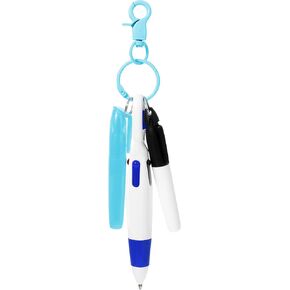 Sibba Nurse Pen Set Mini Highlighter Nurse Pen Badge Marker With Nursing Keychain Clip Include Tip Highlighter Permanent Retractable Ball Pen Pink Correct Supplies for Writing