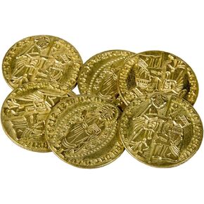 Renaissance Themed Gaming Coins - Tiny 15mm 18-Pack, Novelty Fantasy Replica Coins