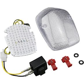 Mallofusa Motorcycle Integrated Taillight LED Brake Tail Light Compatible for HONDA SHADOW ACE 750 2002-2003/ SABRE 1100 2000-2008/ AERO/DELUXE 750 1998-2002/ TOURIER 1997-2003 Smoke Lens