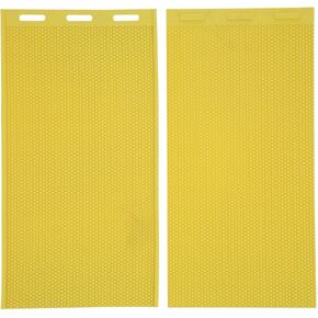 2Pcs Beeswax, Flexible Beeswax Press Sheets DIY Rubber Beeswax Sheets Press Embosser Machine Yellow 17.3x9.1in