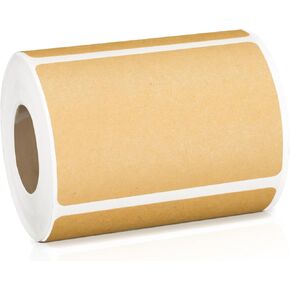 KINGLAKE Kraft Label Stickers Rectangular Blank Label Stickers 2X3 Inch,Self-Adhesive Brown Kraft Stickers 300 Pcs Gift Tag Stickers Labels for Jars Canning Labels Crafts Organizing Price Tag Stickers