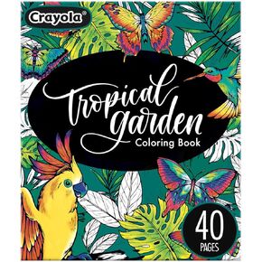 Crayola Wildflower Coloring Book, 40 Premium Adult Coloring Pages, Gift
