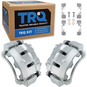 TRQ Front Brake Caliper Set Compatible with 2000-2005 Ford Excursion 1999-2004 F-250 Super Duty F-350 Super Duty
