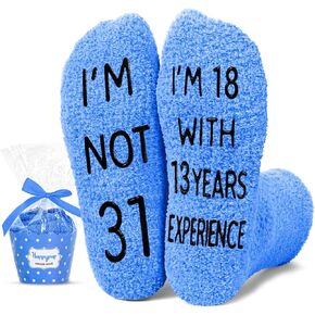 HAPPYPOP Birthday Gifts Ideas for Men - Socks for 40 Year Old Man Woman, Funny Birthday Gifts for Him in 30s