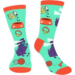 AGRIMONY Funny Socks for Men Women Teens-Fun Animal Dog Paws Socks 3D Casual Crazy Silly Socks