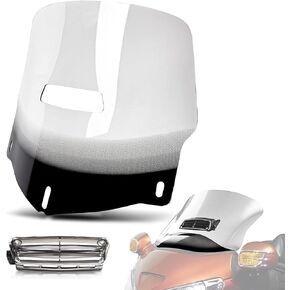 PSLER Motorcycle Windscreen Windshield with Air Vented for Goldwing GL1800 2001-2017 (Clean)