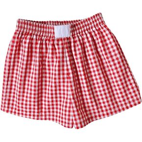 SOLY HUX Women's Y2k Plaid Shorts Cute Lounge Bottoms Shorts Elastic Waist Casual Shorts Streetwear