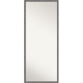 Amanti Art Wall Mirror Full Length Mirror (66 x 30 in.) Full Body Mirror, Dove Greywash Floor Mirror Full Length Mirror for Bedroom or Living Room Decor, Grey Mirror, Country Rustic Mirror