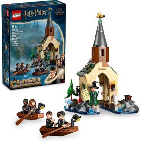LEGO Harry Potter Hogwarts Castle Boathouse Building Set, Harry Potter Toy with 2 Buildable Boats and 5 Minifigures, Halloween Toy for Kids, Gift for Boys and Girls Ages 8-10, 76426