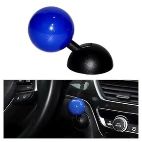Car Starter Button Cover Ball Rocker Car Engine Start Stop Lever Automotive One-Touch Start Joystick Decorative Kit (Orange)