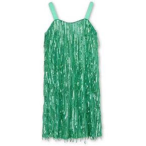 Speechless Girls' Sleeveless Fringe Sequin Party Dress