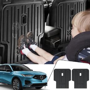 Cargo Mat with Backrest Mats 2-in-1 for Acura MDX 2022-2025, All-Weather TPE Protectors Cargo Liner Seat Back Cover for 2024 2025 Acura MDX Accessories(Cargo Mat with Backrest Mats)