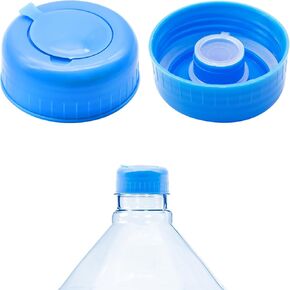 Dohia 5 Gallon Water Jug Cap with Silicone Spill Resistant Bottle Cap Top Lids Cover Reusable Replacement Cap Fits 55mm Waterr Bottles D2-YSJTG (Insert Style)