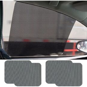 4PCS Car Side Window Sunshade, Static Cling Auto Shade Sticker to Block Sun Glare Heat UV Rays, Reuseable Washable Sun Shade Films, Universal Car Accessories for Most Vehicles (16.5"×15")