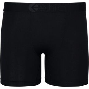 Ethika Mens MID Boxer Brief | *Solids* Premium Modal - Black
