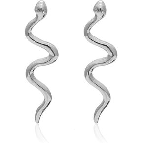 Coral Snake Earrings for Women Halloween Snake Hoop Earrings Gothic Snake Hoop Earrings Vinatge Dragon Earrings for Cosplay Costume Accessoires