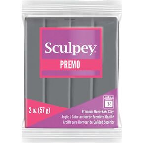 Sculpey Premo™ Polymer Oven-Bake Clay, Ecru, Non Toxic, 2 oz. bar, Great for jewelry making, holiday, DIY, mixed media and home décor projects. Premium clay perfect for clayers and artists.