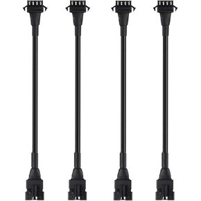 4pcs 5-Feet Extension Cable Cords,SM 4-PIN Locking Connector 60in/150cm Length Wire for Underglow 5050-SMD RGB LED NEON Strip Light Kits on Motorcycle Golf Cart ATV EXT-5FT