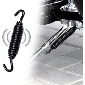 Chrome Plated Kickstand Spring Jiffy Stand spring for most Harley motorcycle models - Black Color