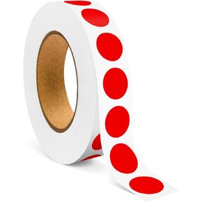 1/2 Inch Circle Sticker Labels,Pack of 1000 Round Color Coding Circle Dots Stickers Labels,Dot Stickers Label Sticker for Home Office (Red)