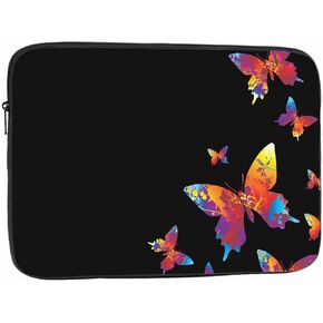 Laptop Sleeve Bag 14 15 15.4 15.6 Inch,Violet Purple Flowers Floral Protective Polyester Computer Cases Laptop Cover Briefcase Bag Tablet Travel Cover