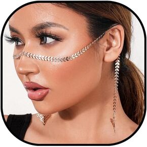 Nose Chain for Women Face Chain Gothic Vintage Accessories Party Costume Prom Jewelry…