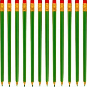 12 Pcs Erasable Checking Pencils, Pre-Sharpened, for Marking, Coloring, Tests, Grading, Office, School (Red)