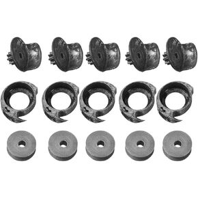 5 Sets Spool Shuttle Bobbin Holder, Shoe Mending Machine Shuttle Bobbins and Bobbin Cases Household Shuttle Rotary Bobbin Case for Shoe Sewing Machine Parts