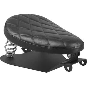 Motorcycle Driver Solo Seat Springer Bracket Bobber Seat w/Seat Base Compatible with Harley Bobber Chopper Honda Yamaha Kawasaki Suzuki (B)