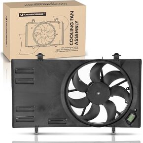 A-Premium Engine Radiator Cooling Fan Assembly Compatible with Select Ford Models - EcoSport 2018 2019 2020, L4 2.0L - Replace# GN1Z8C607B