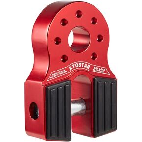 Aluminum Flatlink Winch Shackle Mount Assembly for Tow Haul Truck, ATV UTV Winch Lines Winch Hook Red 6042