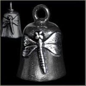 Pewter Motorcycle Gremlin Bell Dragonfly Dragon Fly Made in USA